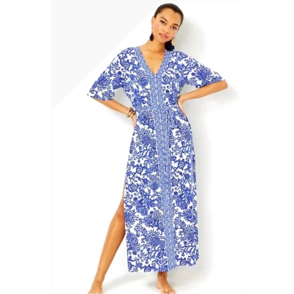 LILLY PULITZER REMELLE MAXI COVERUP SZ L/XL NWT $198